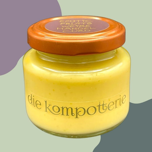 curd exotic fruits weiße mandel