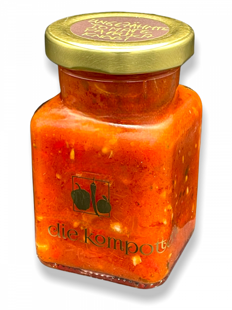 ungezähmte tomate - paprika - knobi